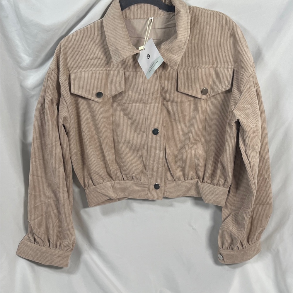 Tan Corduroy Women's Jacket